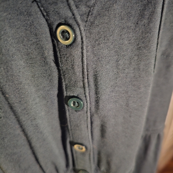 Torrid Dark Green soft zip front dress. - Picture 3 of 10